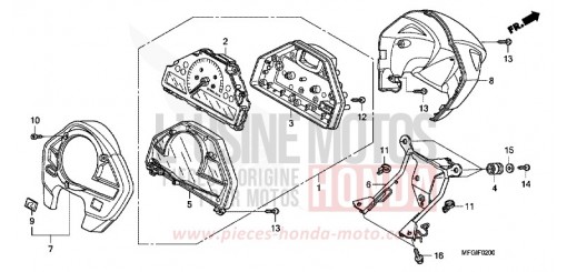 COMPTEUR (1) CB600FAA de 2010